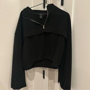 F21 Cropped Quarter Zip